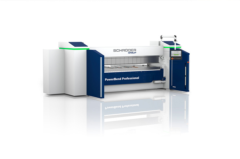 PowerBend Professional Schwenkbiegemaschine der Schröder Group auf der Blechexpo 2021